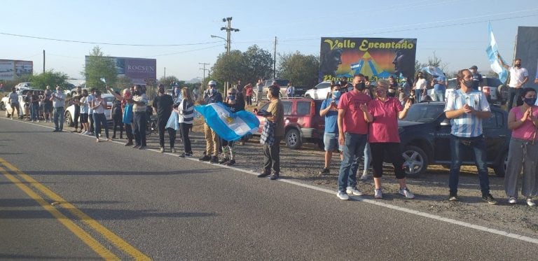 Banderazo nacional en traslasierra