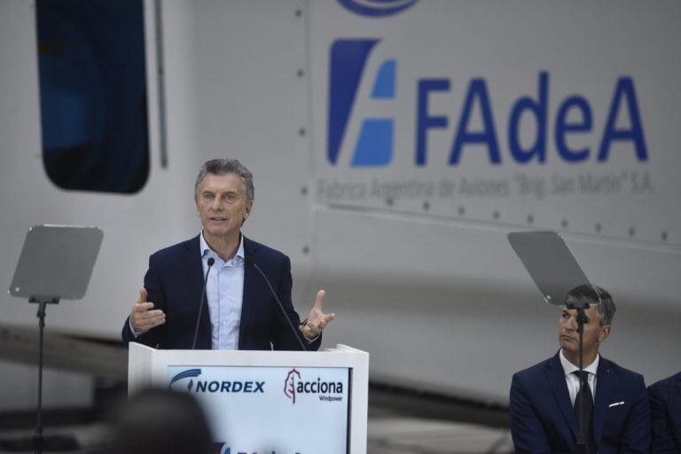 Mauricio Macri en Córdoba, en la visita a Fadea, Embalse y Los Cóndores.