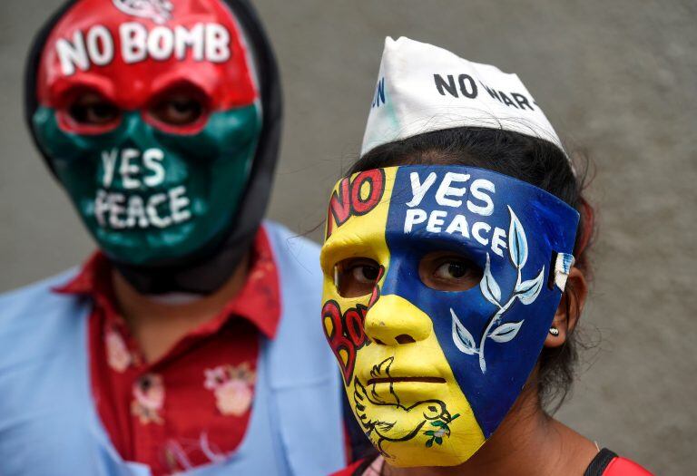 Japón conmemora 74 años de la bomba atómica que destruyó Hiroshima (Foto: Punit Paranjpe/AFP)