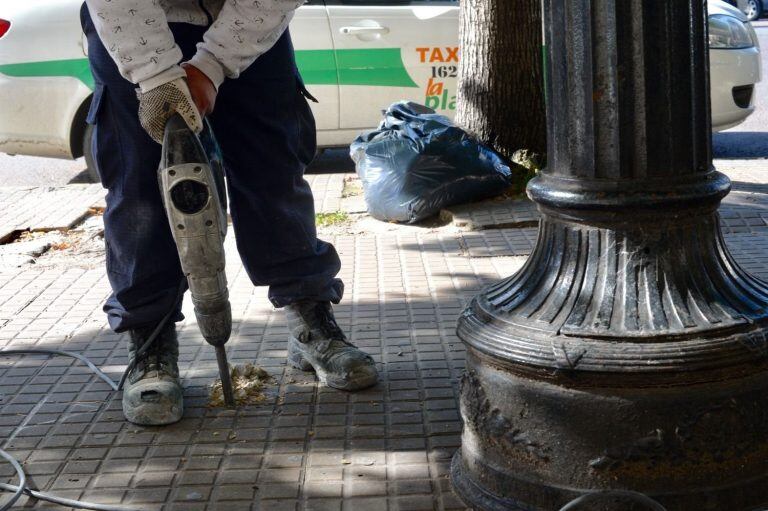 Comenzaron las primeras remodelaciones en el Pasaje Dardo Rocha.