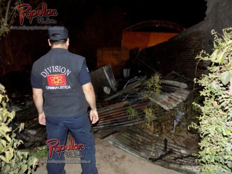 Hallaron el cuerpo de una anciana en un incendio