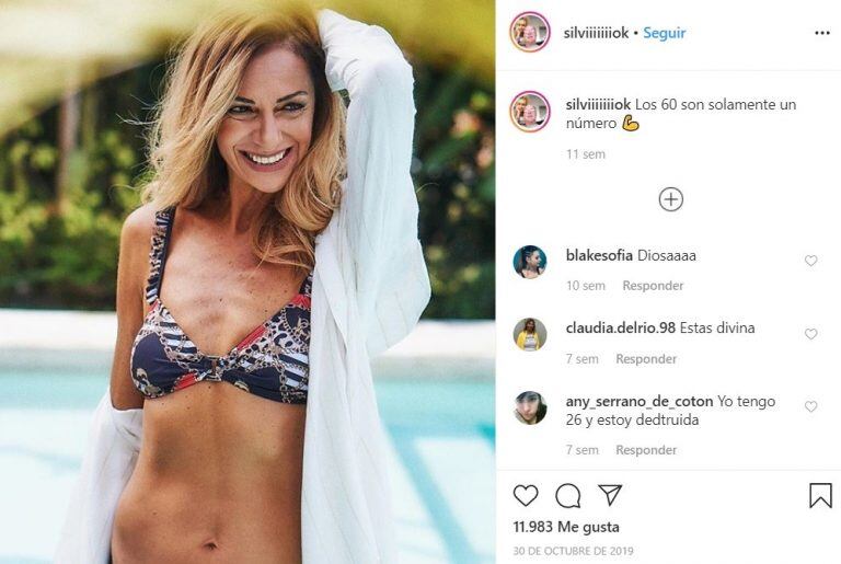 La mamá de Belu y Emily Lucius: "Los 60 son solamente un número". (Instagram)