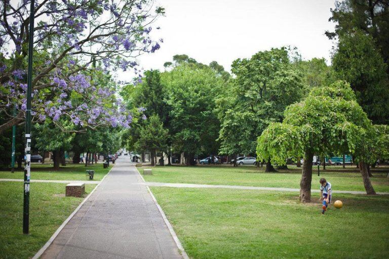 En el Parque Saavedra, de La Plata, se halló a la única víctima identificada hasta ahora. 