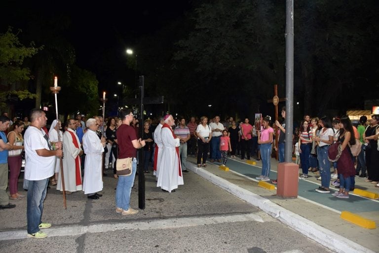 El obispo de Formosa encabezó las ceremonias que se llevaron a cabo en la avenida 25 de mayo