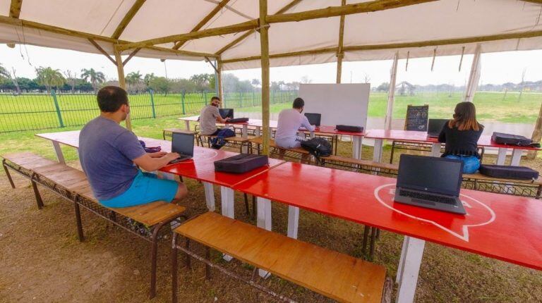 La ciudad de Buenos Aires propone clases en espacios abiertos (Foto: Ciudad de Buenos Aires)