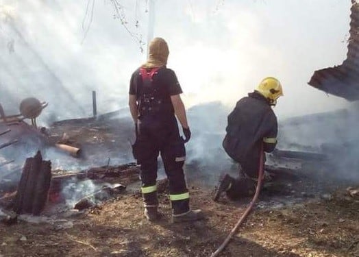 Incendio devastador en una cabaña situada en Tunuyán, Mendoza.