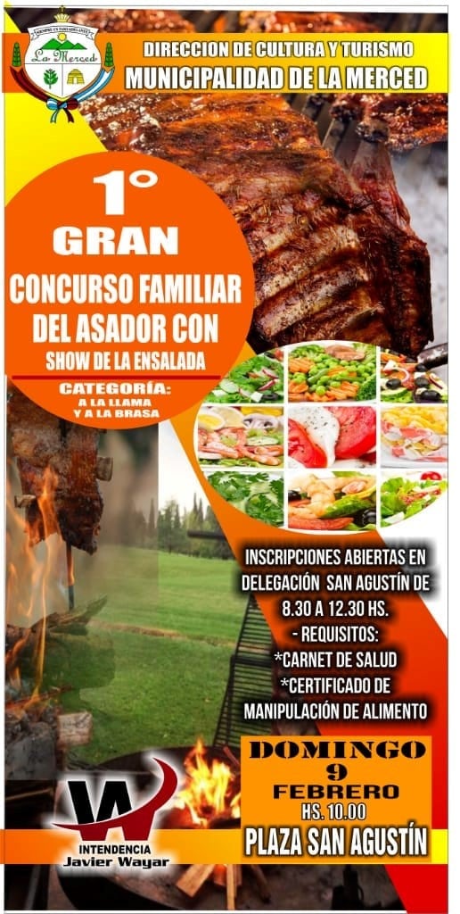 Primer gran concurso familiar del asador (Facebook Municipalidad de La Merced)