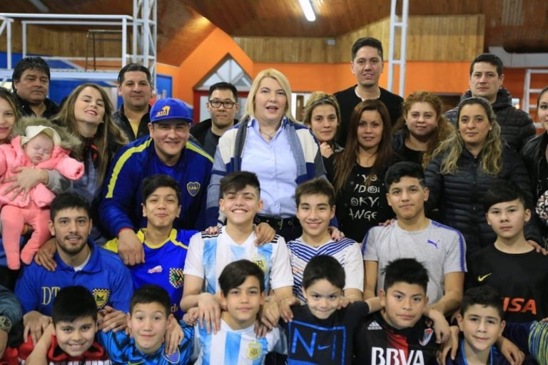 Rosana Bertone en el Club Real Madrid de Río Grande