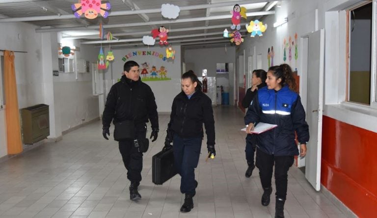 destrozos en jardín de infantes