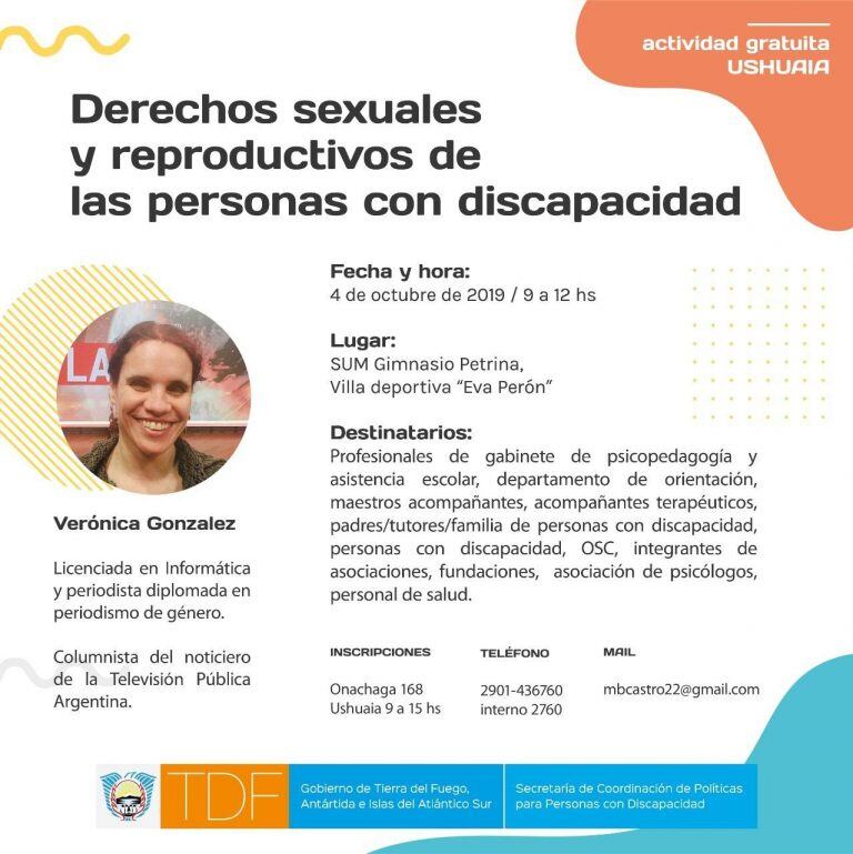 Charla de sexualidad con discapacidad