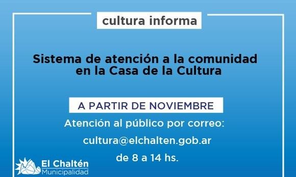 Casa de la Cultura atiende al público con nueva modalidad.