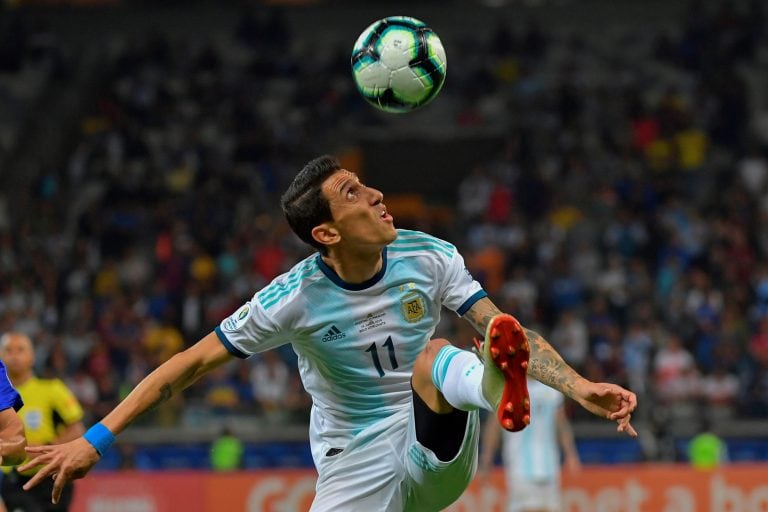 El ex Rosario Central ingresó en el segundo tiempo del partido con Paraguay por la primera fase de la Copa América. (AFP)