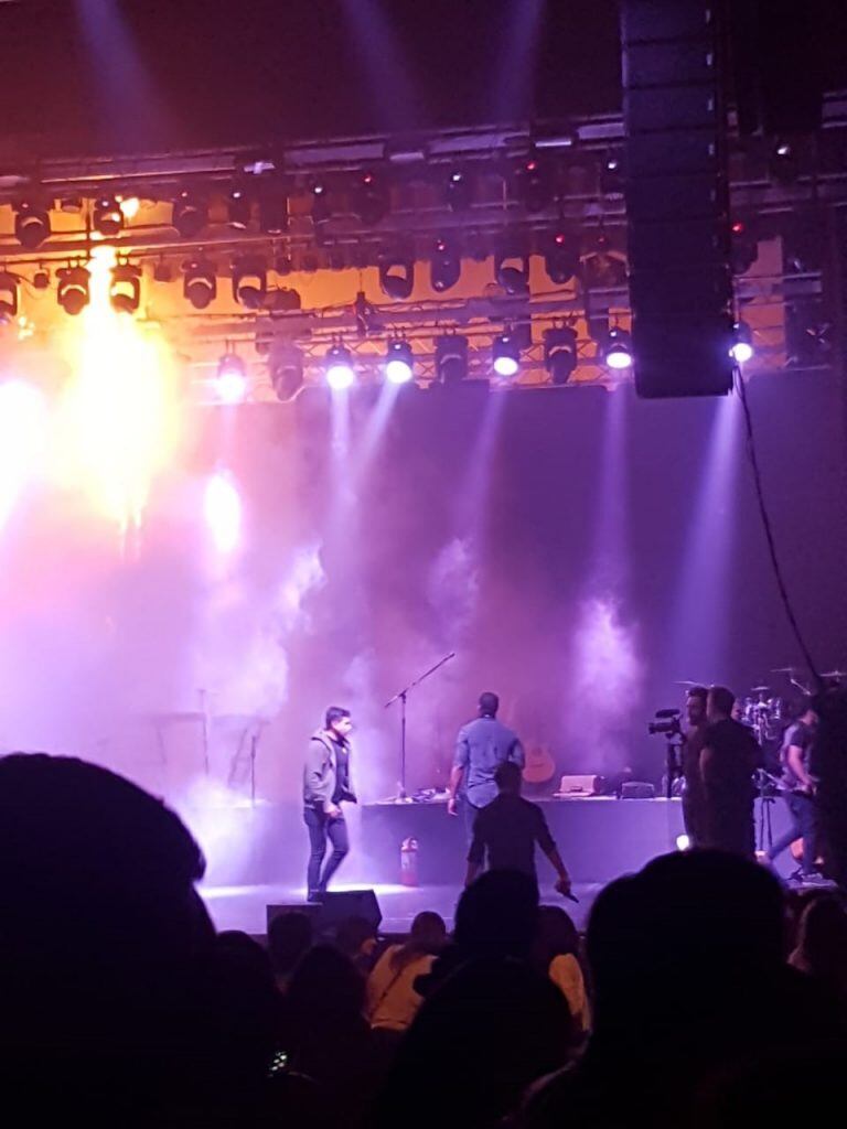 Principio de incendio durante el show de Diego Torres en salta (Vía Salta)