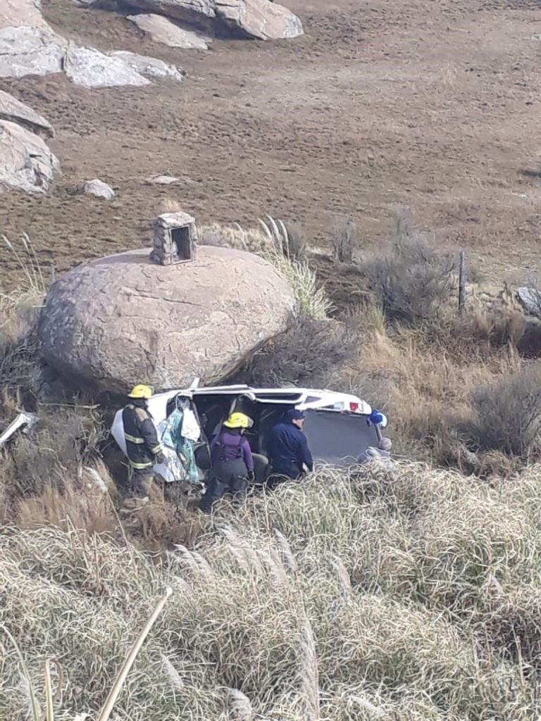 Caída de vehículo en Altas Cumbres