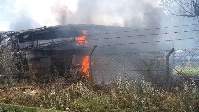 Volvió a incendiarse un depósito de Monticas, ahora en Venado Tuerto (Venado 24)