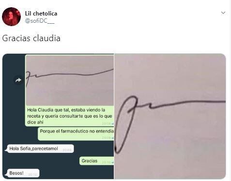 La receta que se volvió viral por la ilegible letra del médico: "¿Qué es lo que dice ahí?" (Twitter)