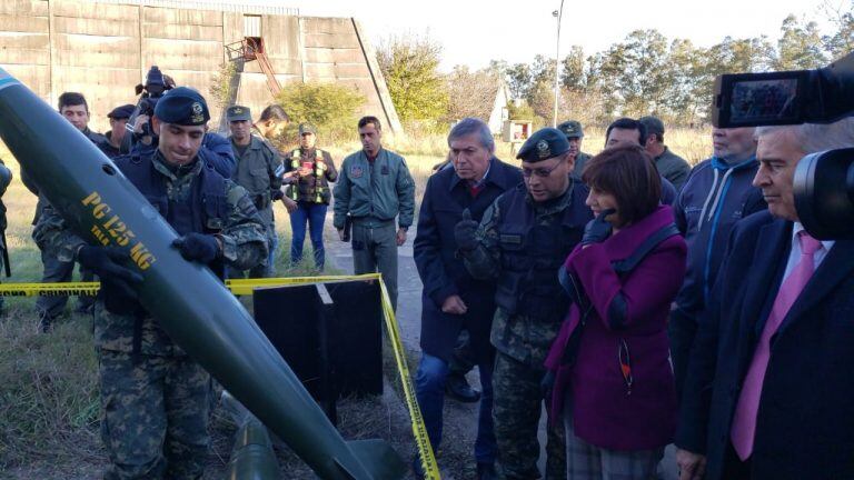 Secuestro de armas en Cordoba, conferencia de prensa de Patricia Bullrich.