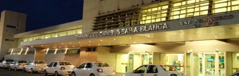 Navidad en la terminal de ómnibus de Bahía Blanca