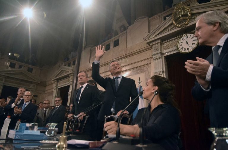 DYN001, BUENOS AIRES 01/03/17, EL PRESIDENTE MAURICIO MACRI, DURANTE LA APERTURA DEL 135 PERIODO DE SESIONES ORDINARIAS DEL CONGRESO DE LA NACION.FOTO.DYN/CARLOS GRECO.