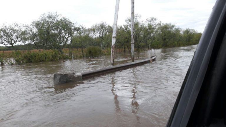 El temporal se hizo sentir en algunas localidades del centro santafesino. (Negro Rojas)