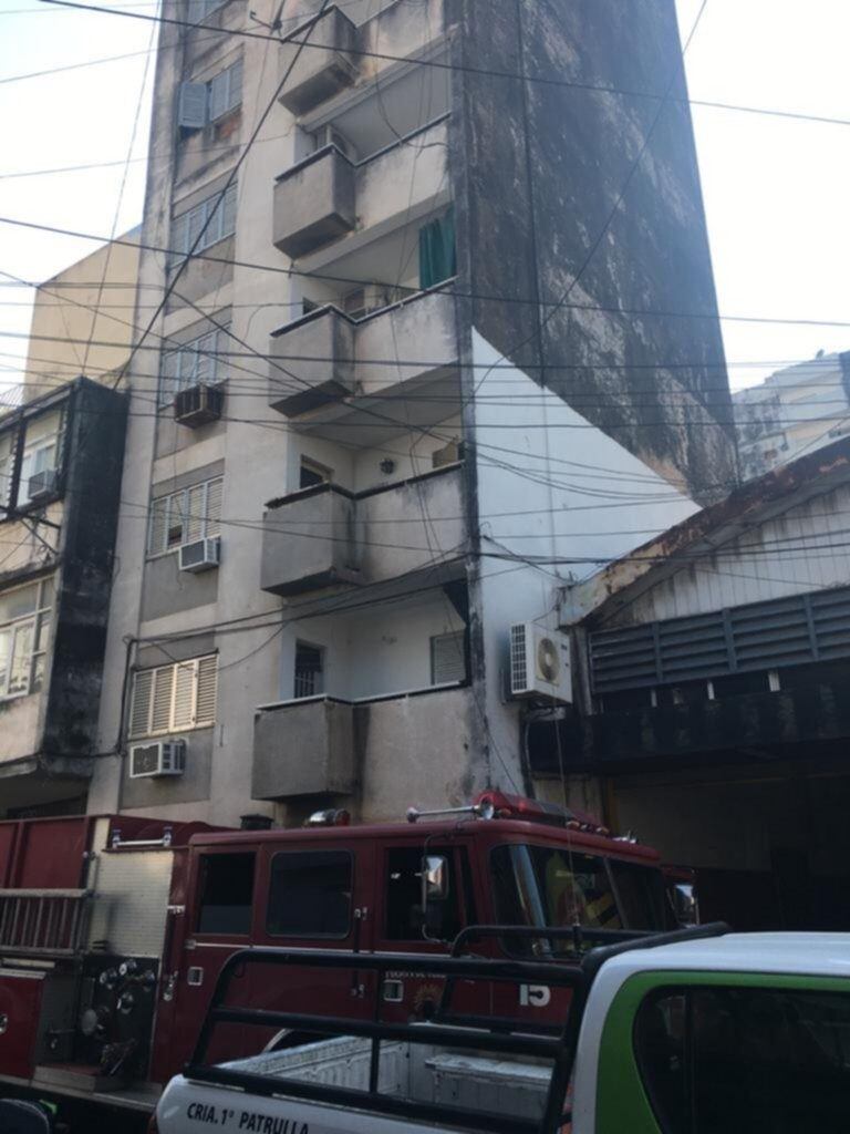 Incendio en pleno centro.