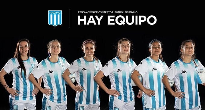 Milagros en el equipo de Racing.