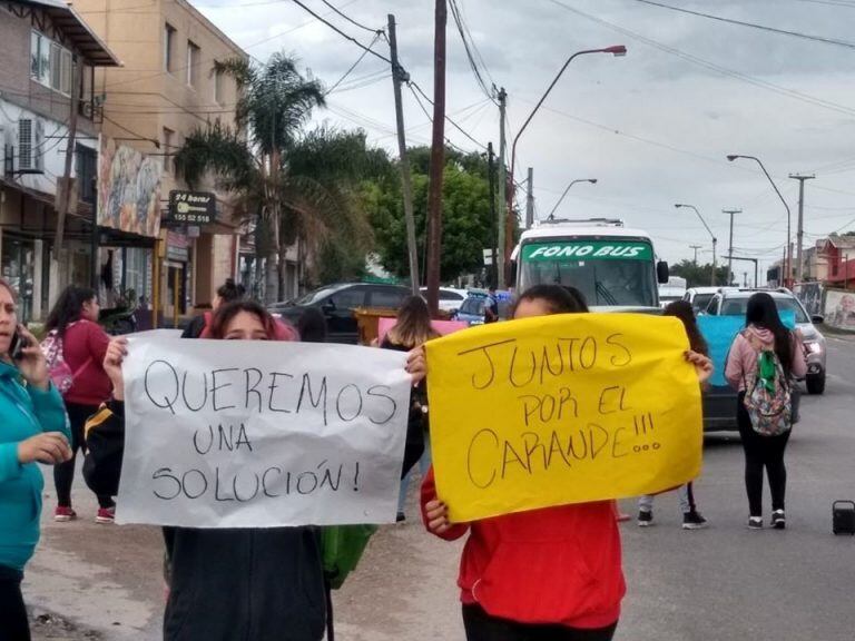 Así se manifestaban los alumnos el pasado jueves 14.