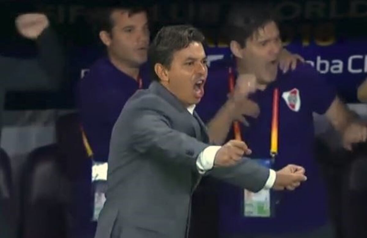 El desahogo de Gallardo tras el primer gol de River ante Al Ain
