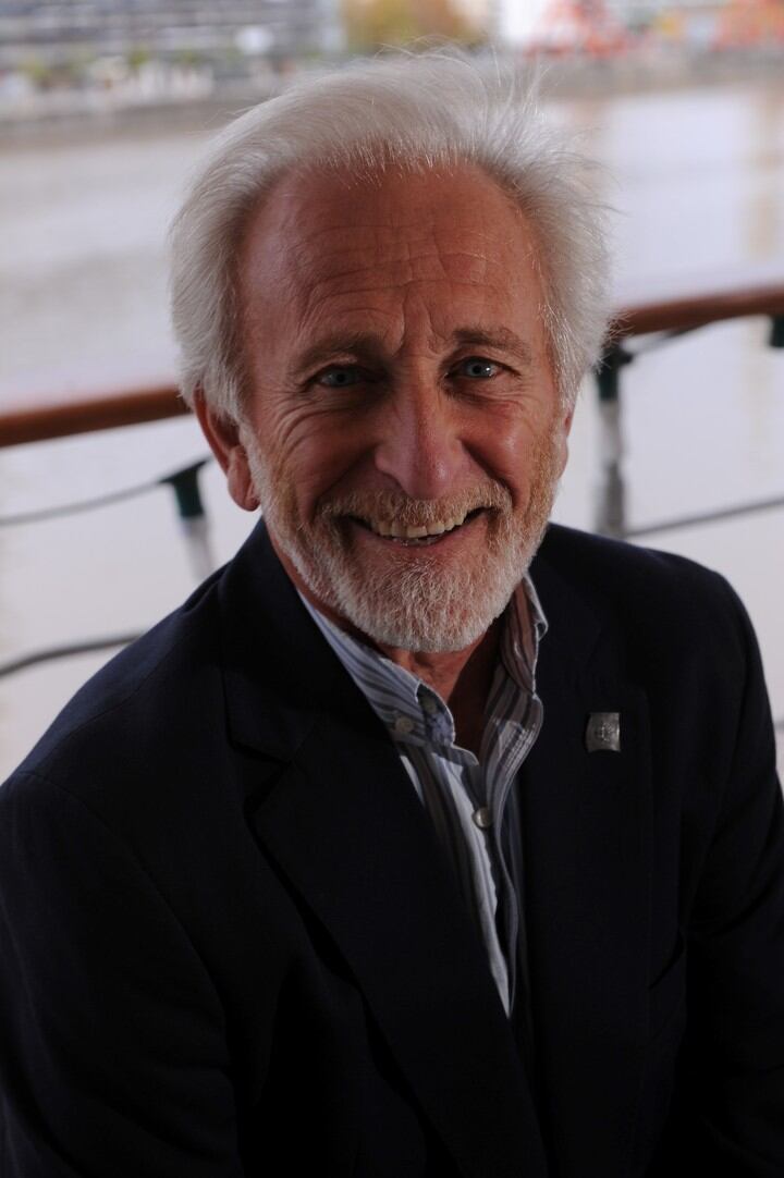 Alfredo Barragán hoy, a bordo de la Fragata Sarmiento. (Fotos: Martin Bonetto)