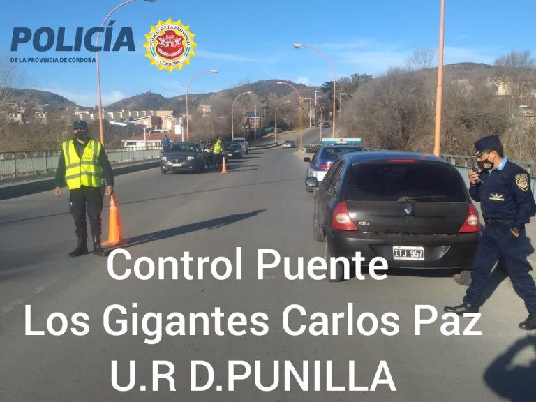 Uno de los puentes mayormente transitados en la zona sur de la villa. (Foto: Unidad Regional Departamental Punilla).