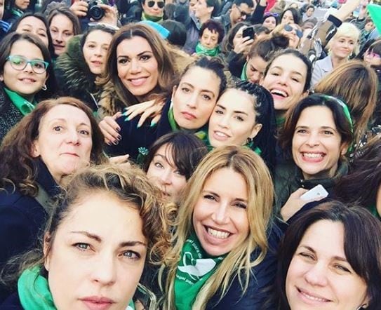 Actrices argentinas a favor de la legalización del aborto.