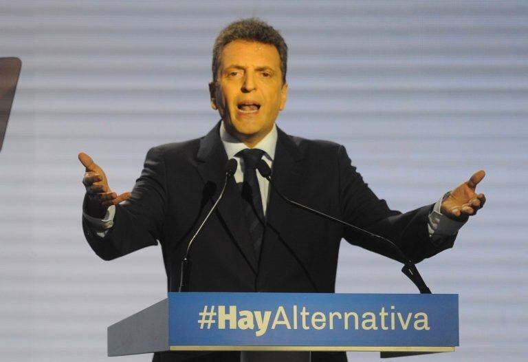 Sergio Massa se presentó como "la alternativa para los argentinos" (Foto: Mario Quinteros)