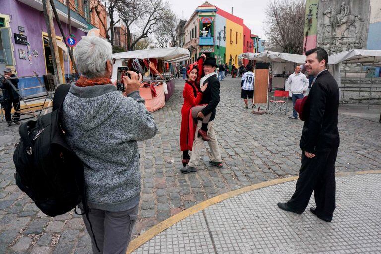 Caminito, en La Boca (Eitan ABRAMOVICH / AFP)