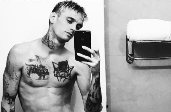 Aaron Carter hace dos años.