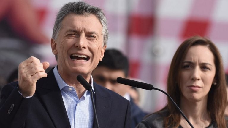 Mauricio Macri, presidente de la Nación  y María Eugenia Vidal, gobernadora de la provincia de Buenos Aires.