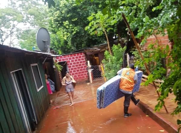 Inundación en Posadas.