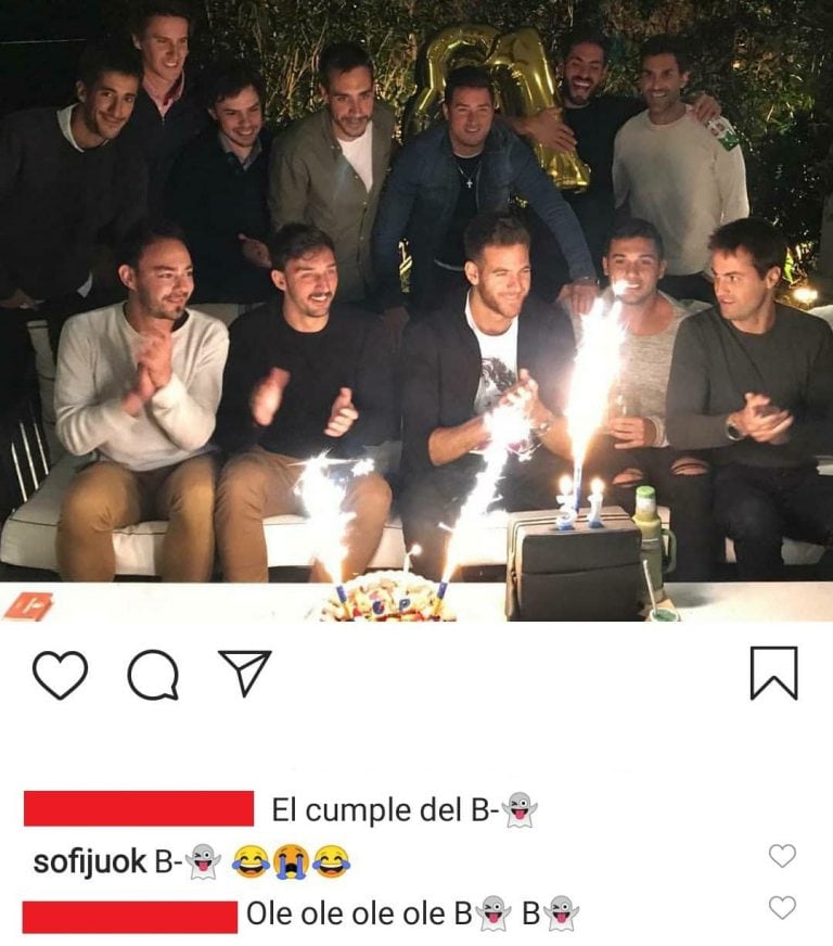 El mensaje de uno de los amigos de Delpo (Web)