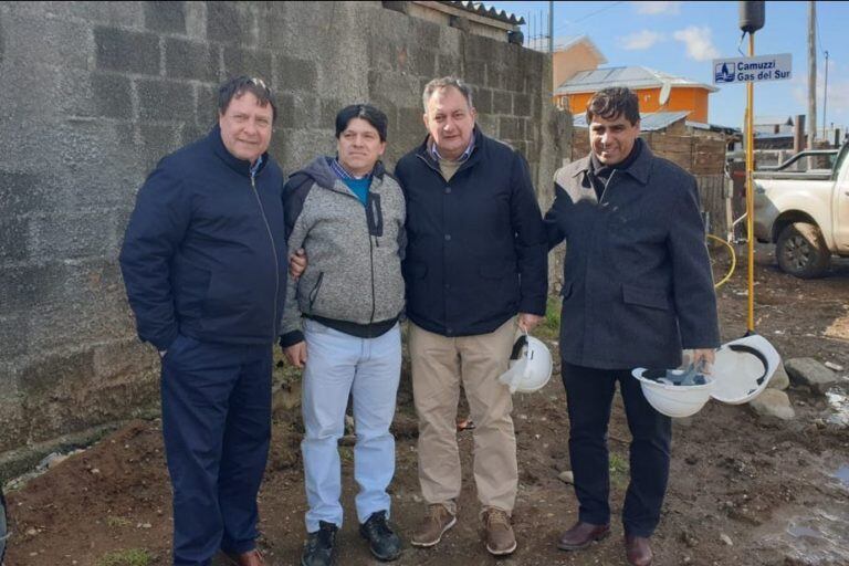 Inauguración de la red de gas en barrio Argentino (Foto: Gobierno de Río Negro).