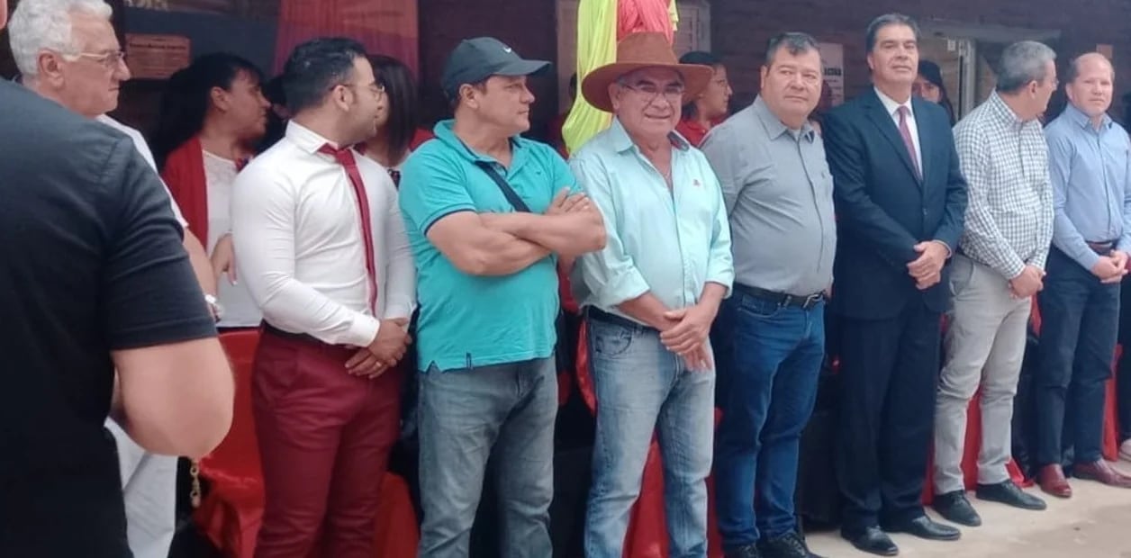 Emereciano Sena, Osmar "Quintín" Gómez y Jorge Capitanich.