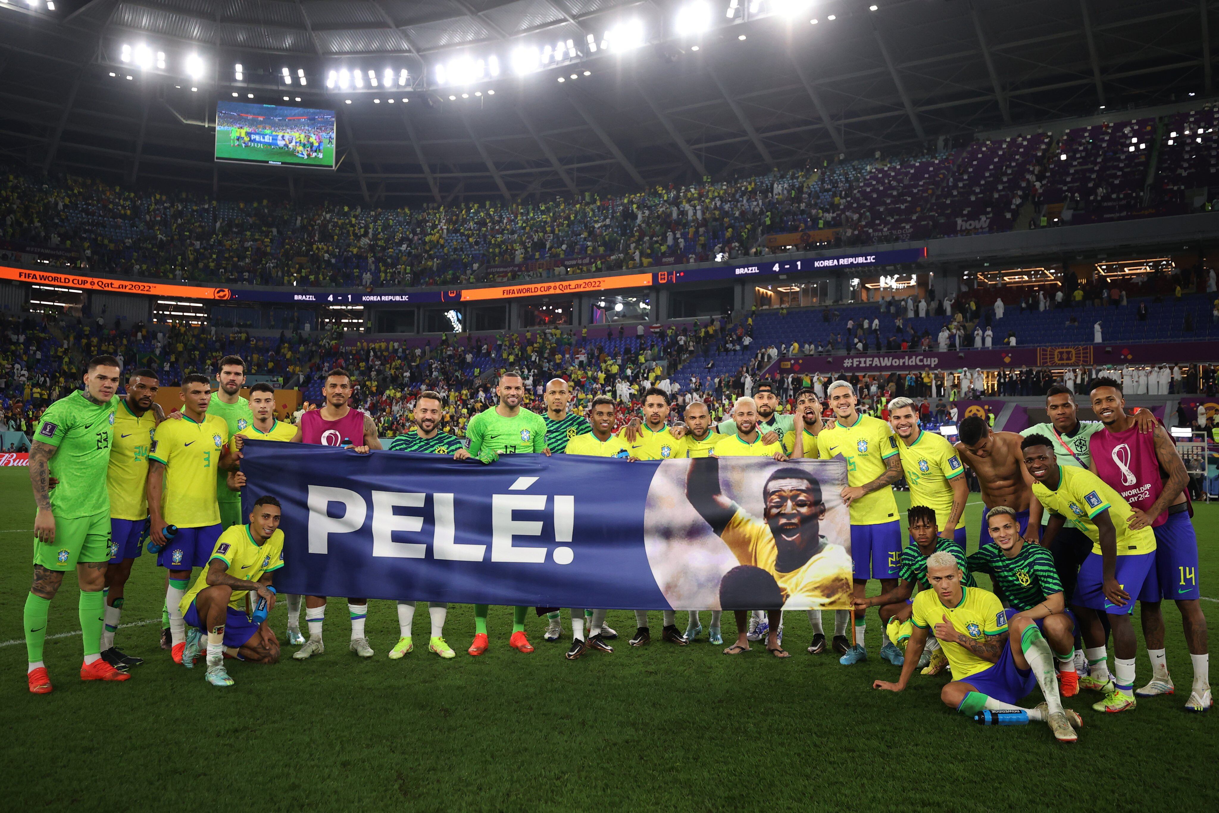 La Selección de Brasil le dedicó el pase a cuartos de final del Mundial de Qatar a Pelé.