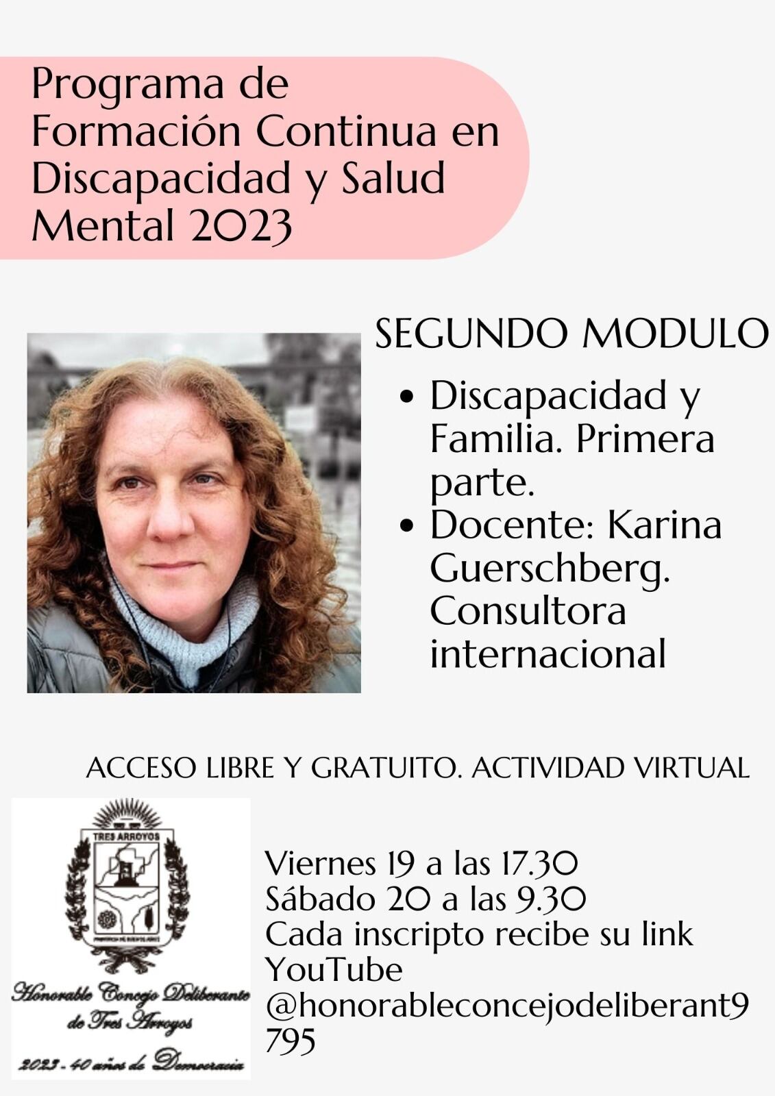 “Discapacidad y Familia”: segundo módulo del Programa de Formación Continua