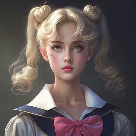 Una Inteligencia Artificial reveló cómo se vería Sailor Moon si fuese humana.