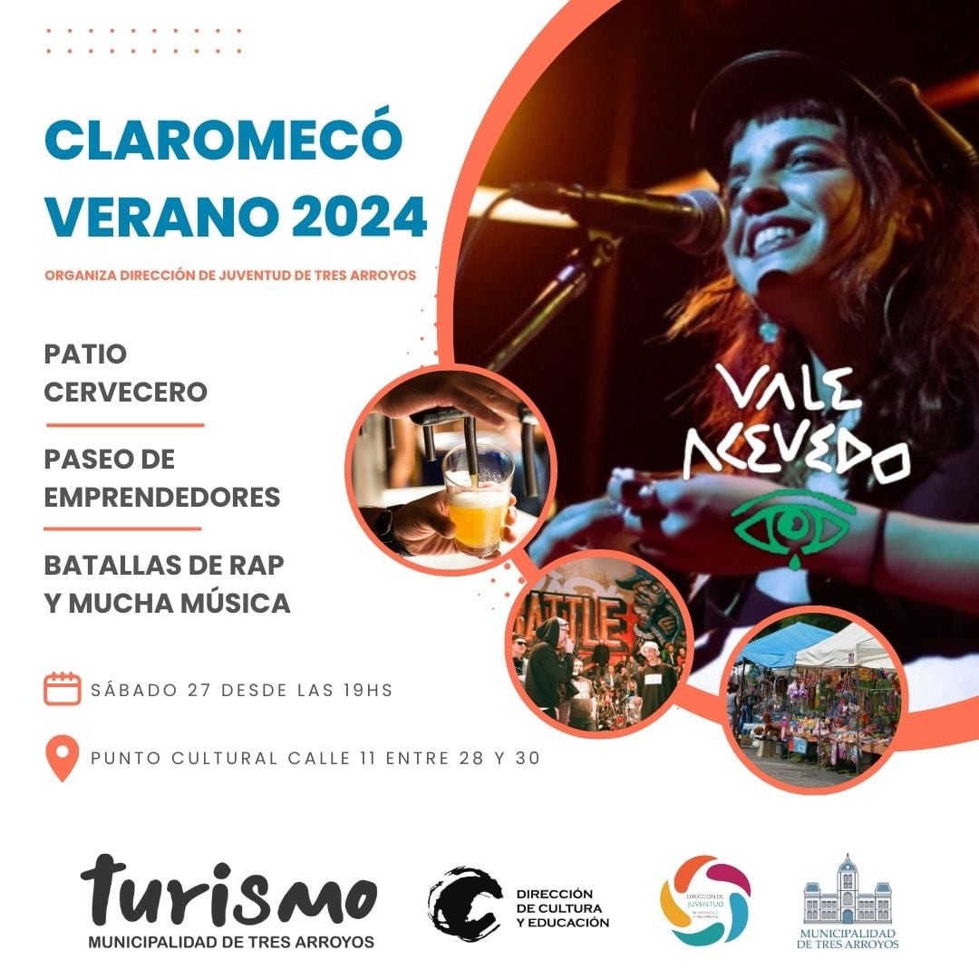 Sábado de actividades recreativas, gastronómicas y culturales en Claromecó