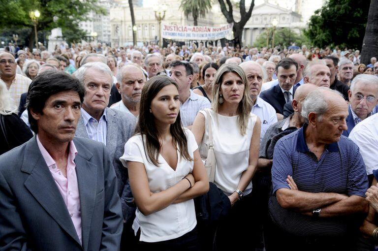 La familia de Nisman en un acto homenaje. (DYN).