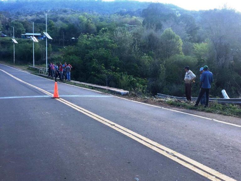 La DPV solicita circular con precaución sobre el puente Piray Mini, Eldorado.