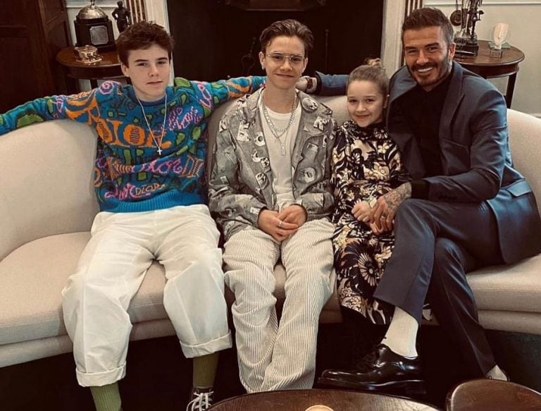 La familia Beckham