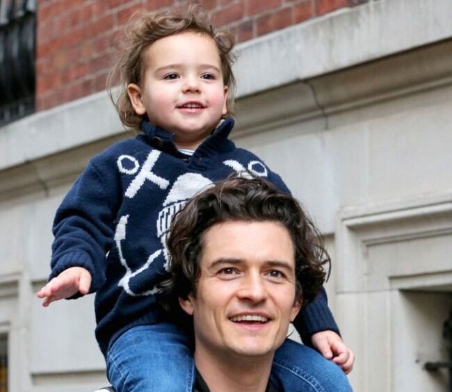 Flynn Bloom y Orlando Bloom.