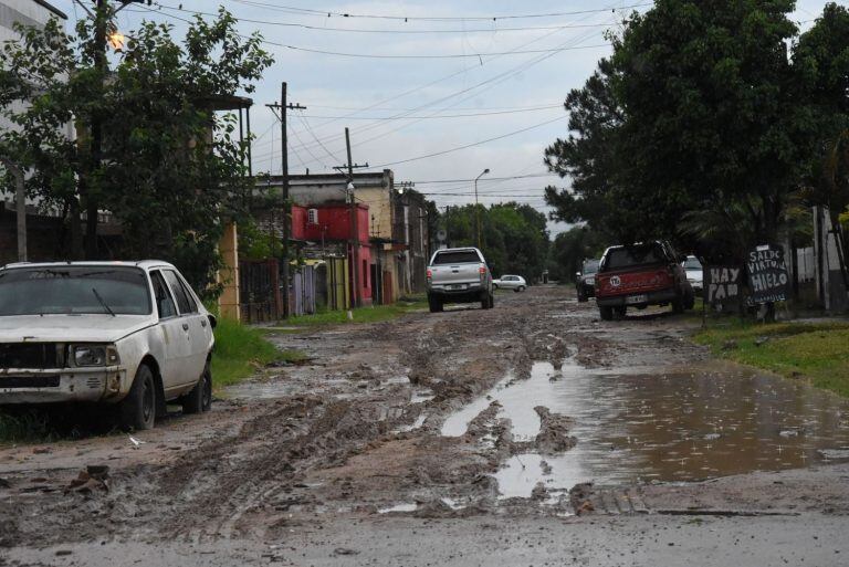 Las lluvias generaron inundaciones parciales en distintos barrios de la ciudad de Corrientes.