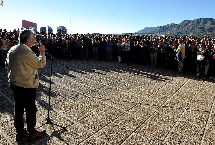 Alberto Rodríguez Saá en Terrazas del Portezuelo.