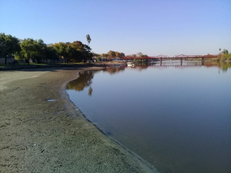 Bajante río Gualeguaychú - domingo 17 de mayo.
Crédito: Vía Gualeguaychú